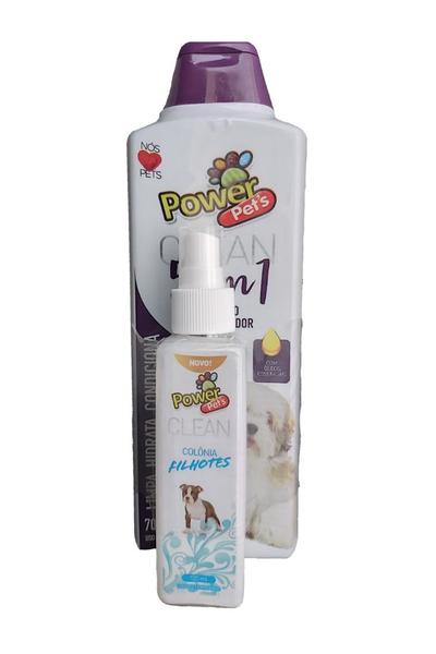 Kit Shampoo 5x1 Power Pet 700ml + Colônia Power Pet 120ml - Power Pets