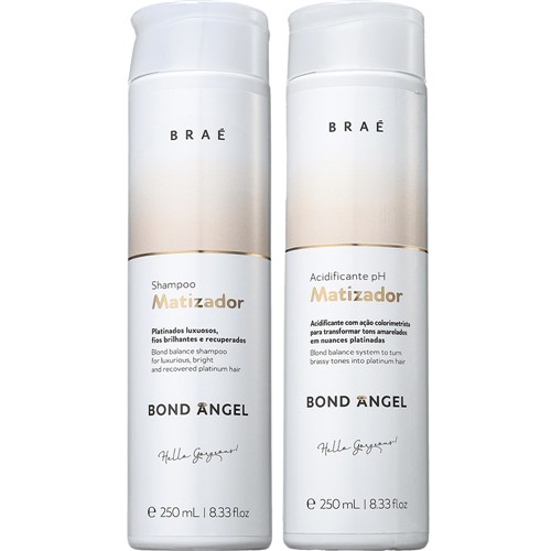 Kit Shampoo + Acidificante Matizador Bond Angel 2X250Ml Braé