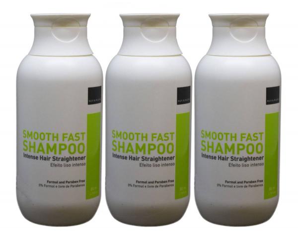 Kit Shampoo Alisa Cabelos Sem Formol Smooth Fast 3x80ml - Nuv Ruche