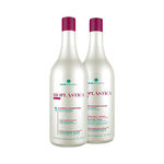 Kit Shampoo Anti Residuo Bioplástica 1L + Texturizador Capilar Bio Plastica 1L