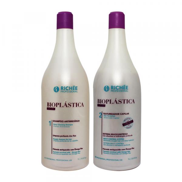 Kit Shampoo Antirresíduo e Texturizador Bioplástica 1L - Richée - Richee