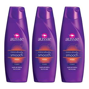 Kit 3 Shampoo Aussie Smooth 400ml