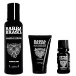 Kit- Shampoo, Balm e Óleo para Barba - Barba Brasil