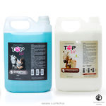 Kit Shampoo Branqueador 5l + Condicionador 5l para Cavalos Top Vet