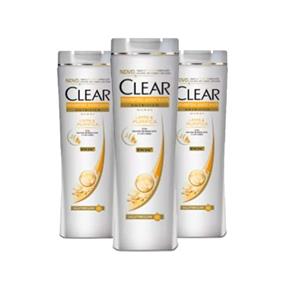 Kit 3 Shampoo Clear Cool Menthol - - 200 Ml