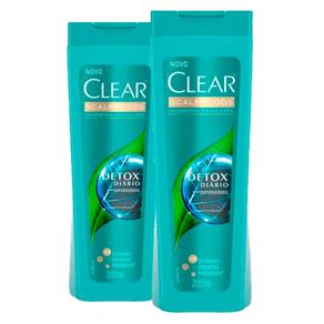 Kit 2 Shampoo Clear Detox Diário 200ml