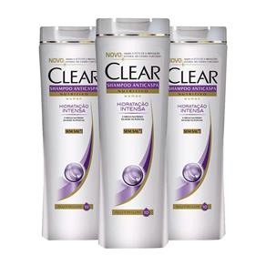 Kit 3 Shampoo Clear Hidratação Intensa - - 200 Ml