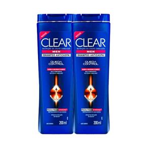 Kit Shampoo Clear Men Anticaspa Queda Control