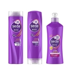 Kit Shampoo + Cond 325ml + Creme Pentear 300ml Liso Perfeito