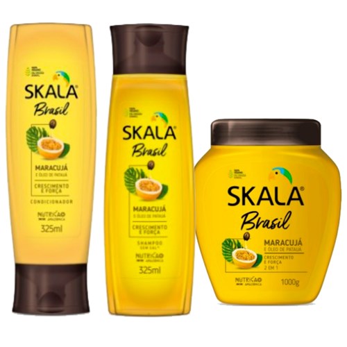 Kit Shampoo+condicionado+ Creme Skala Brasil Maracujá