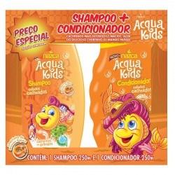 Kit Shampoo + Condicionador Acqua Kids Nazca Cabelos Cacheados 250ml