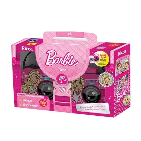 Kit Shampoo + Condicionador Barbie Ricca Suave 250ml