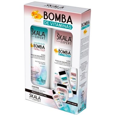 Kit Shampoo + Condicionador Bomba de Vitaminas Skala 325ml