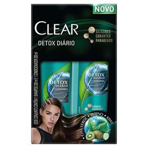 Kit Shampoo + Condicionador Clear Anti-Caspa Detox Diário 200ml