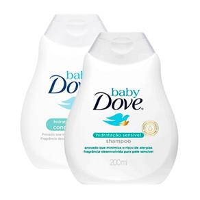 Kit Shampoo + Condicionador Dove Baby Hidratação Sensível 200ml