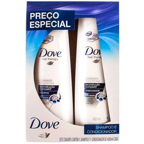 Kit Shampoo + Condicionador Dove Reconstrução Profunda 400Ml