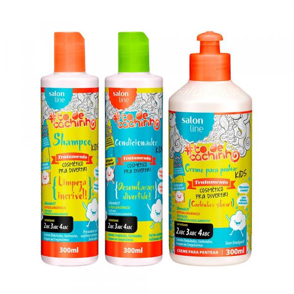 Kit Shampoo Condicionador e Creme para Pentear Legal é Hidratar Kids TodeCachinho - Salon Line