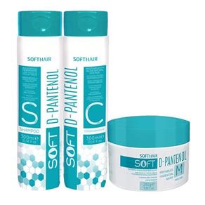 Kit Shampoo Condicionador e Creme Soft D-Pantenol SoftHair