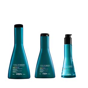 Kit Shampoo Condicionador e Leave-In L`oréal Pro Fiber Restore