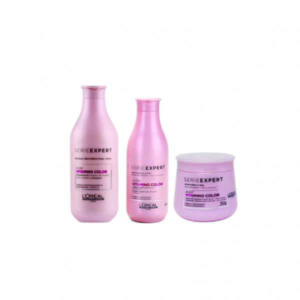Kit Shampoo Condicionador e Máscara LOréal Vitamino Color A-OX - Loreal