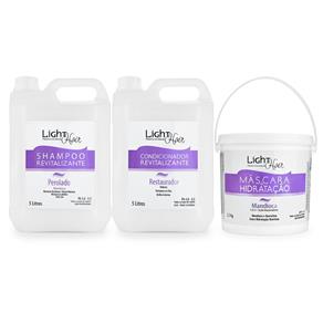 Kit Shampoo Condicionador e Máscara Mandioca Lavatório 5L