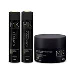 Kit Shampoo Condicionador e Máscara Pós Progressiva - Mk Cosmetic