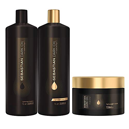 Kit Shampoo Condicionador e Máscara Sebastian Professional Dark Oil Grande