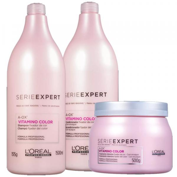 Kit Shampoo Condicionador e Máscara Vitamino Color A-Ox Loréal Professionnel - Loreal