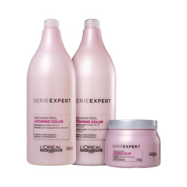 Kit Shampoo Condicionador e Máscara Vitamino Color - L'Oréal Professionnel - Loreal