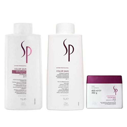Kit Shampoo Condicionador e Máscara Wella SP Color Save