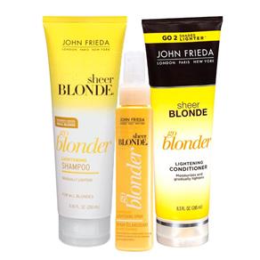 Kit Shampoo + Condicionador + Fluido John Frieda Sheer Blonde Go Blonder Kit