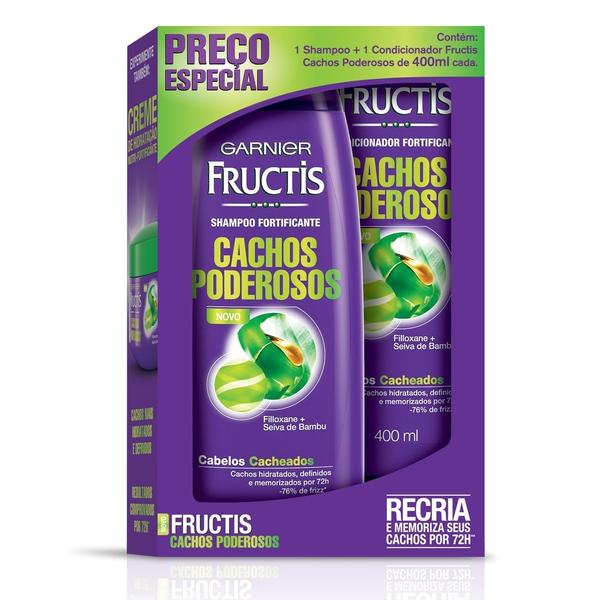Kit Shampoo + Condicionador Fructis Cachos Poderosos 400ml