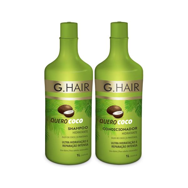 Kit Shampoo + Condicionador G.Hair Quero Coco - 1L