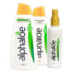 Kit Shampoo+Condicionador+Gel Capilar de Aloe Vera - Alphaloe