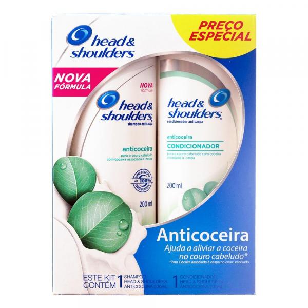 Kit Shampoo + Condicionador Head Shoulders Anticaspa Anticoceira 2X 200Ml