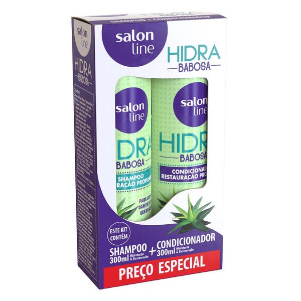 Kit Shampoo+Condicionador Hidra Babosa 300ml - Salon Line