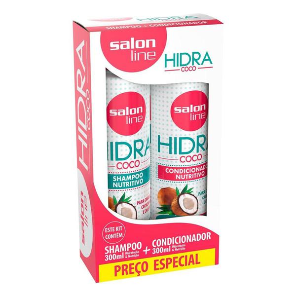 Kit Shampoo+Condicionador Hidra Coco 300ml-Salon Line