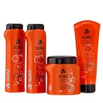 Kit Shampoo Condicionador Hidratação e Creme para Pentear Terapia AntiAging - Sillage