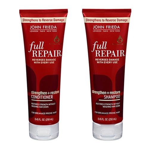 Kit Shampoo + Condicionador John Frieda Full Repair Strengthen+Restore