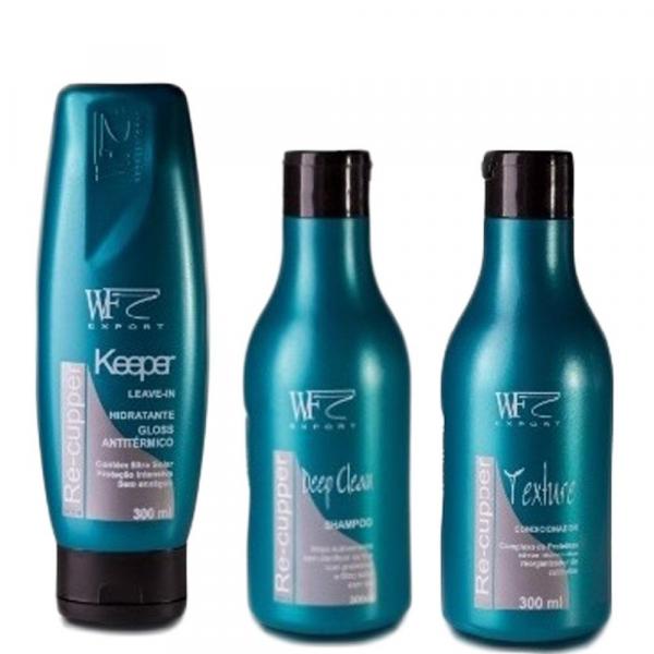 Kit Shampoo + Condicionador + Leave-in WF Re-Cupper - Wf Cosméticos