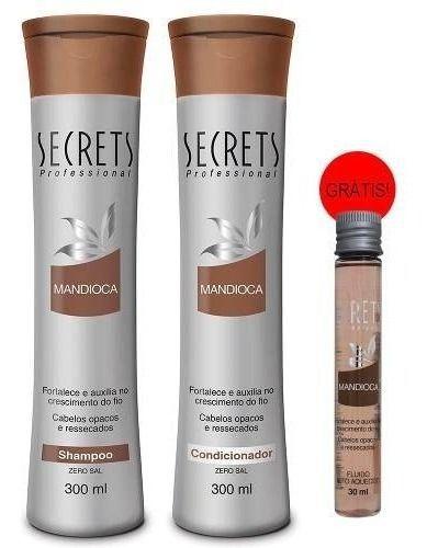 Kit Shampoo + Condicionador Mandioca 300ml - Secrets