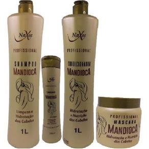 Kit Shampoo Condicionador Mandioca 4 Itens