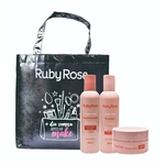 Kit Shampoo + Condicionador + Mascara + Bolsa - Ruby Rose