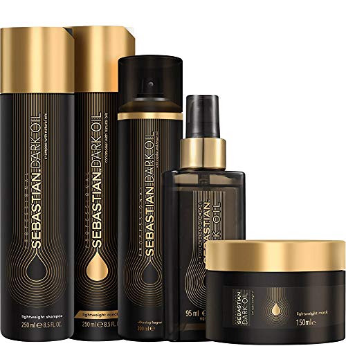 Kit Shampoo Condicionador Máscara e Cond Á Seco e Óleo Sebastian Professional Dark Oil