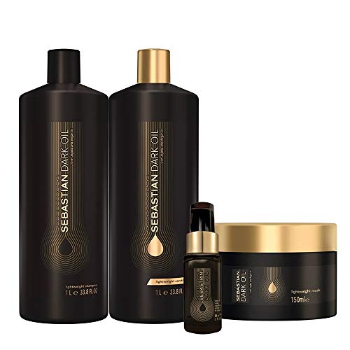 Kit Shampoo Condicionador Máscara e Óleo Sebastian Professional Dark Oil
