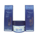 Kit Shampoo + Condicionador + Máscara Matizador Silver Knut Hidratação Instantânea