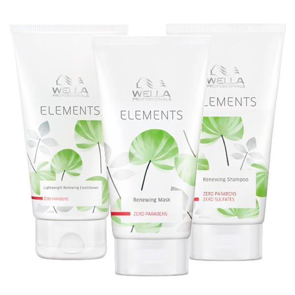 Kit Shampoo + Condicionador + Máscara Wella Professionals Elements Renewing