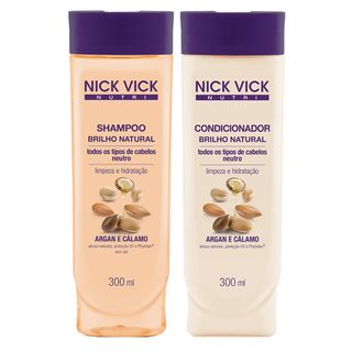 Kit Shampoo + Condicionador Nick & Vick Nutri-Hair Brilho Natural Kit