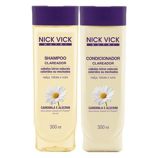 Kit Shampoo + Condicionador Nick & Vick Nutri-Hair Clareador Kit