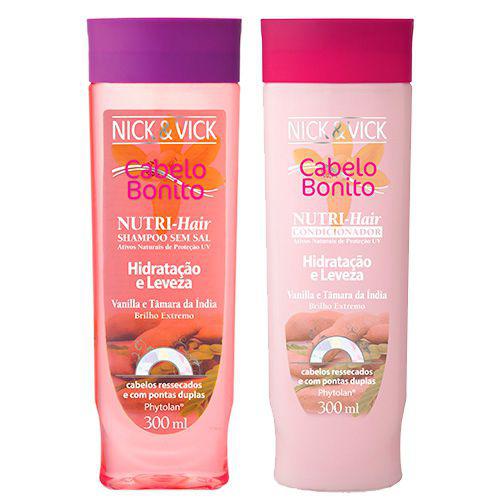 Kit Shampoo + Condicionador Nick Vick Nutri-Hair Hidratação e Limpeza